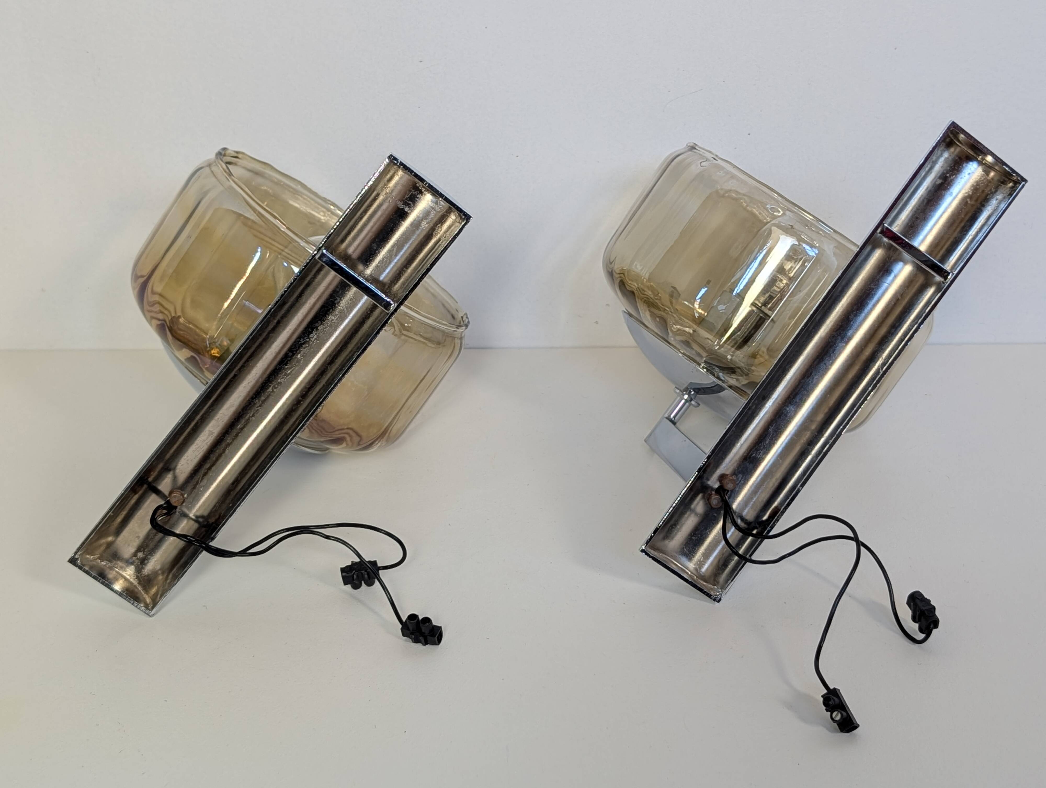 Pair of Sciolari wall lights