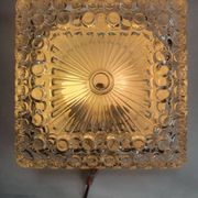 Pair of vintage 70s ceiling or wall lights