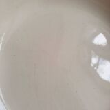 Flat, dessert, hollow plates and tureen in old earthenware