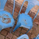 4 industrial chairs from the 50s, Multipl's brand, by Joseph Mathieu