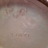 Umbrella holder owl in ceramic