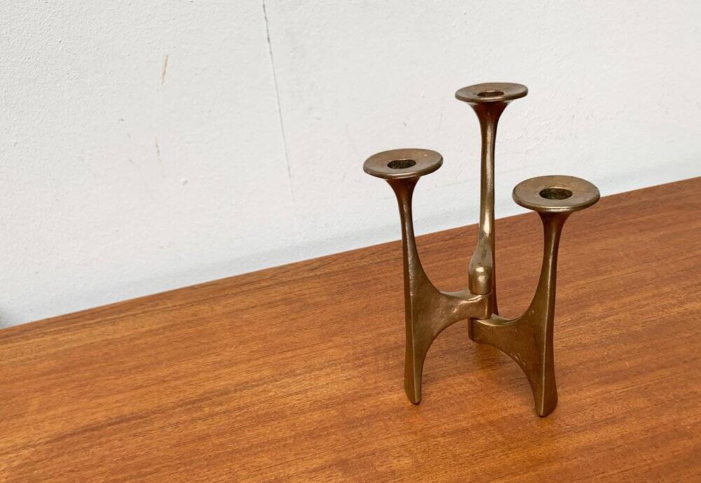 Mid-Century Brutalist Candleholder from Harjes, Germany, 1960s