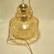 Amber glass pendant light