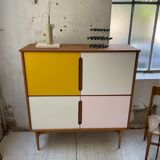 Teak-enfilade storage cabinet