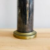 Vase for dried flowers in old brass shell