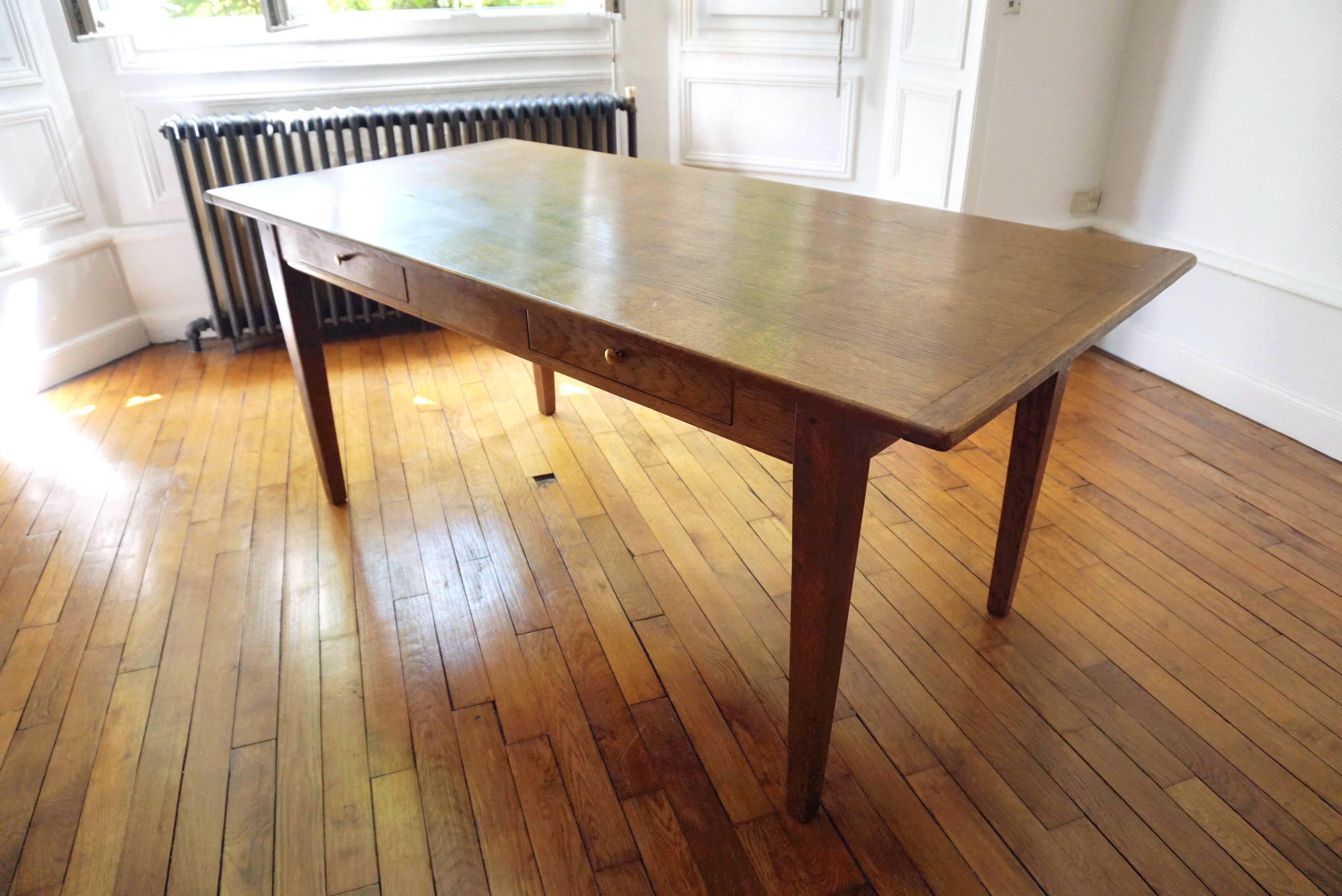Oak farm table