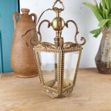 Louis XVI Style Chandelier in Bronze & Polished Glass - H 33 cm