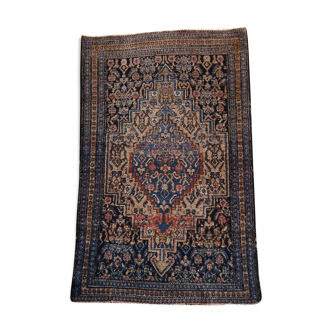 Old handmade carpet Senneh 93 x 59 cm