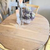 Table ovale ancienne en chêne