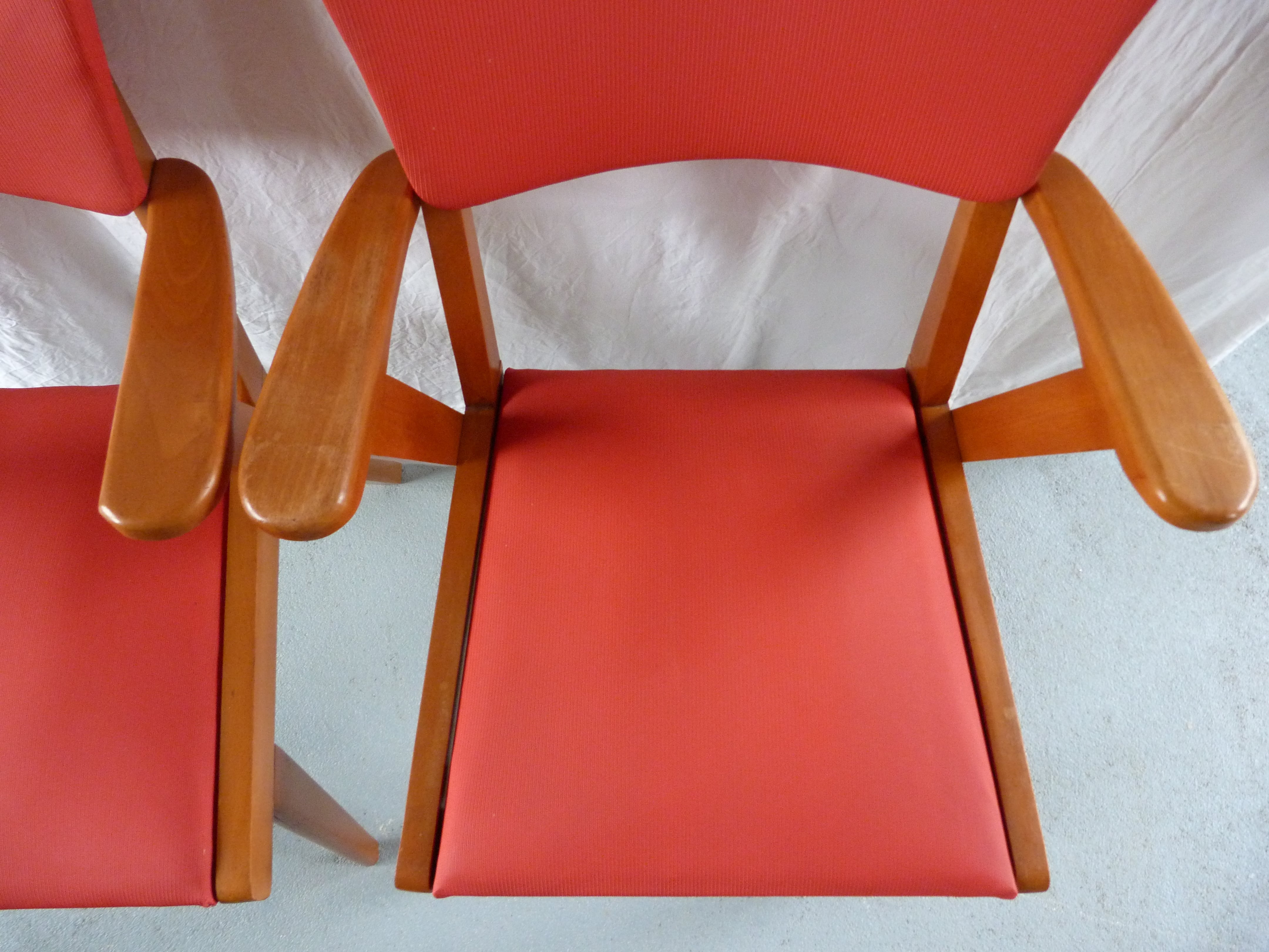 Pair of 50s bridge chairs