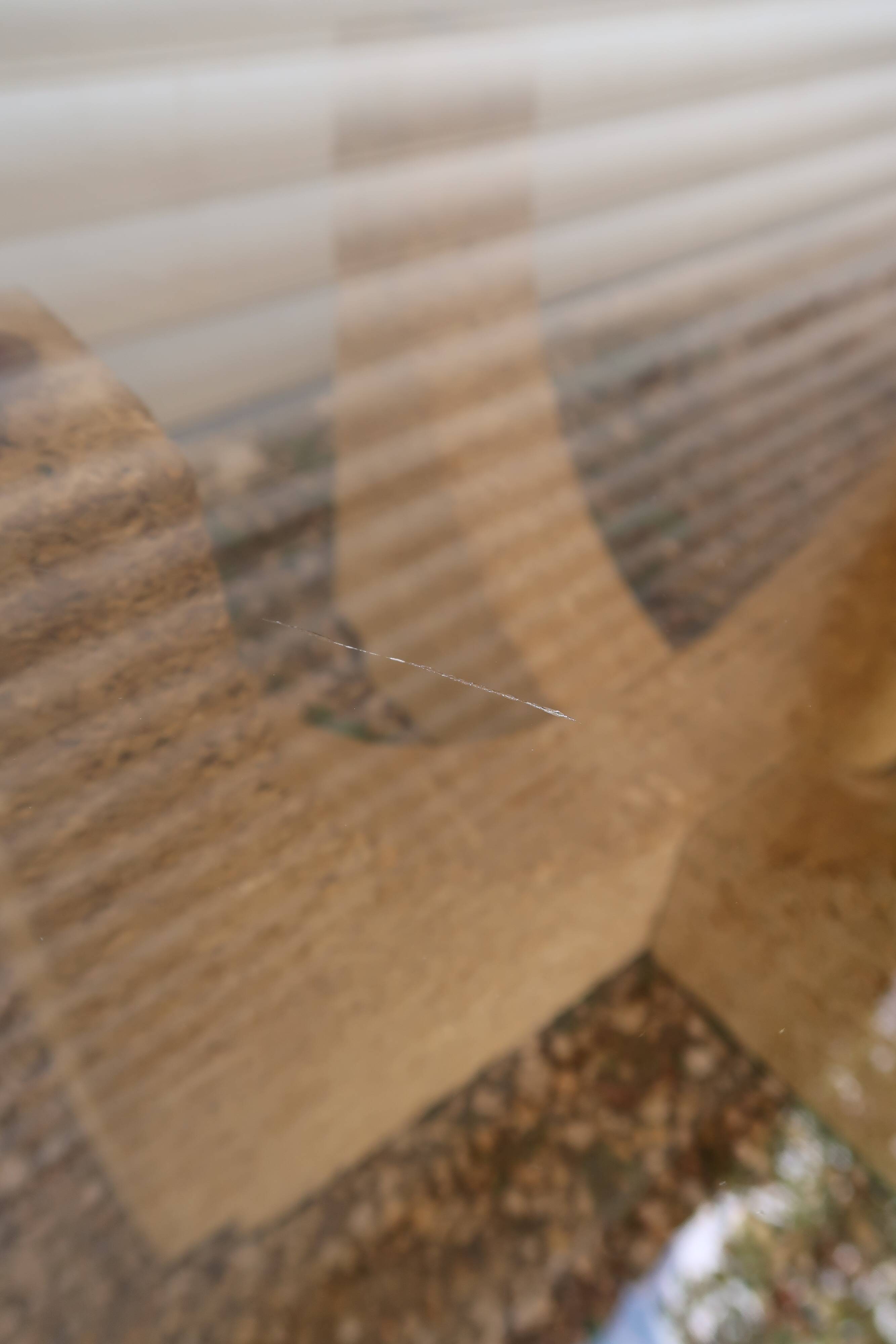 Large modernist coffee table smoked glass