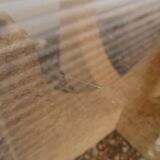 Large modernist coffee table smoked glass