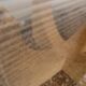 Large modernist coffee table smoked glass