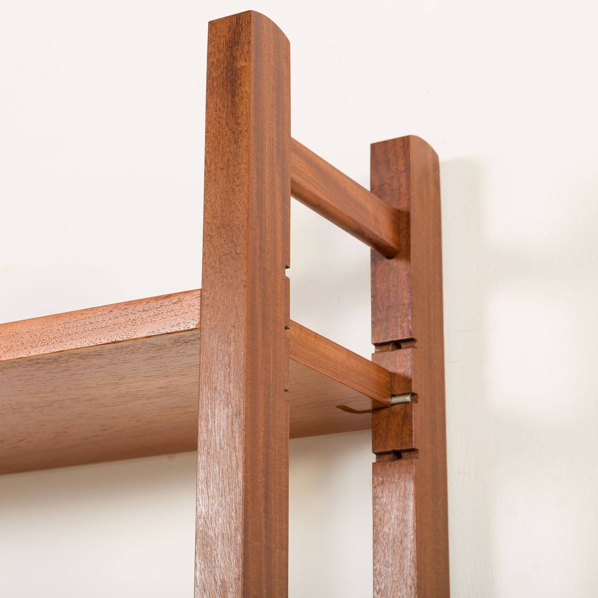 Scandinavian free standing teak wall unit, Norway 1960s.
