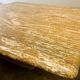 XL vintage square caramel travertine coffee table, 1980s