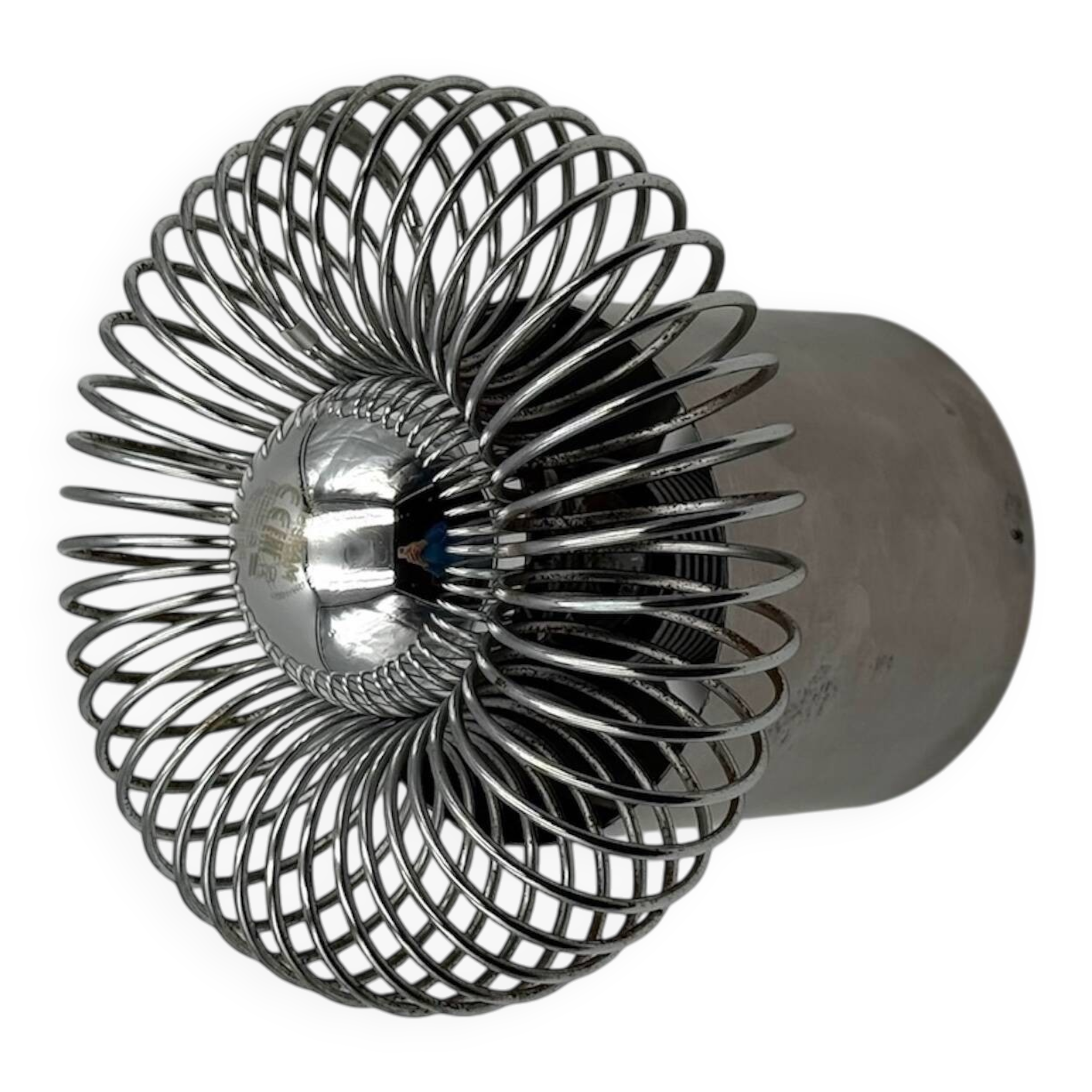 Applique spirale chromée Philippe Rogier pour Oxar France années 70