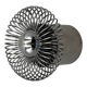 Applique spirale chromée Philippe Rogier pour Oxar France années 70