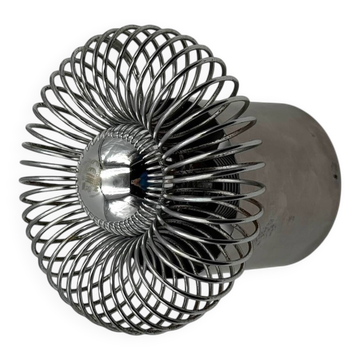 Applique spirale chromée Philippe Rogier pour Oxar France années 70