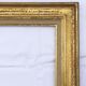 1950s frame in gilded wood aged effect and fabric