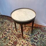 Table hot water bottle top in white marble