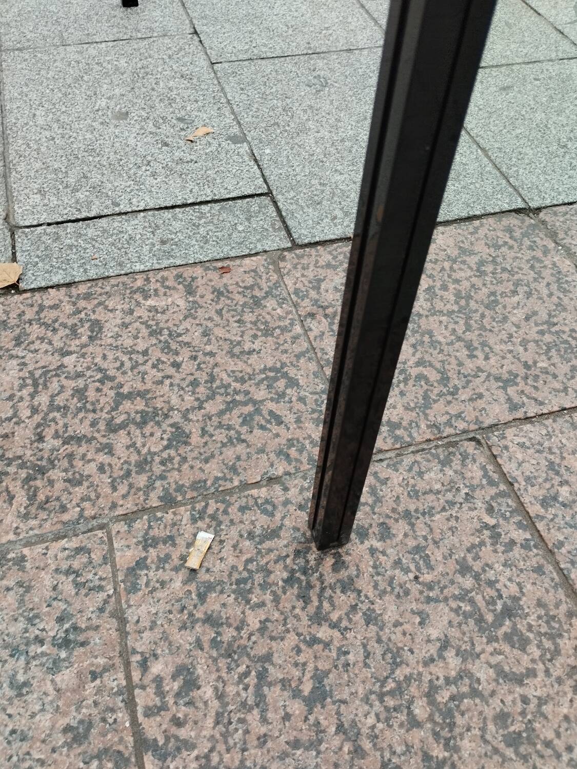 Old console with vintage glass top