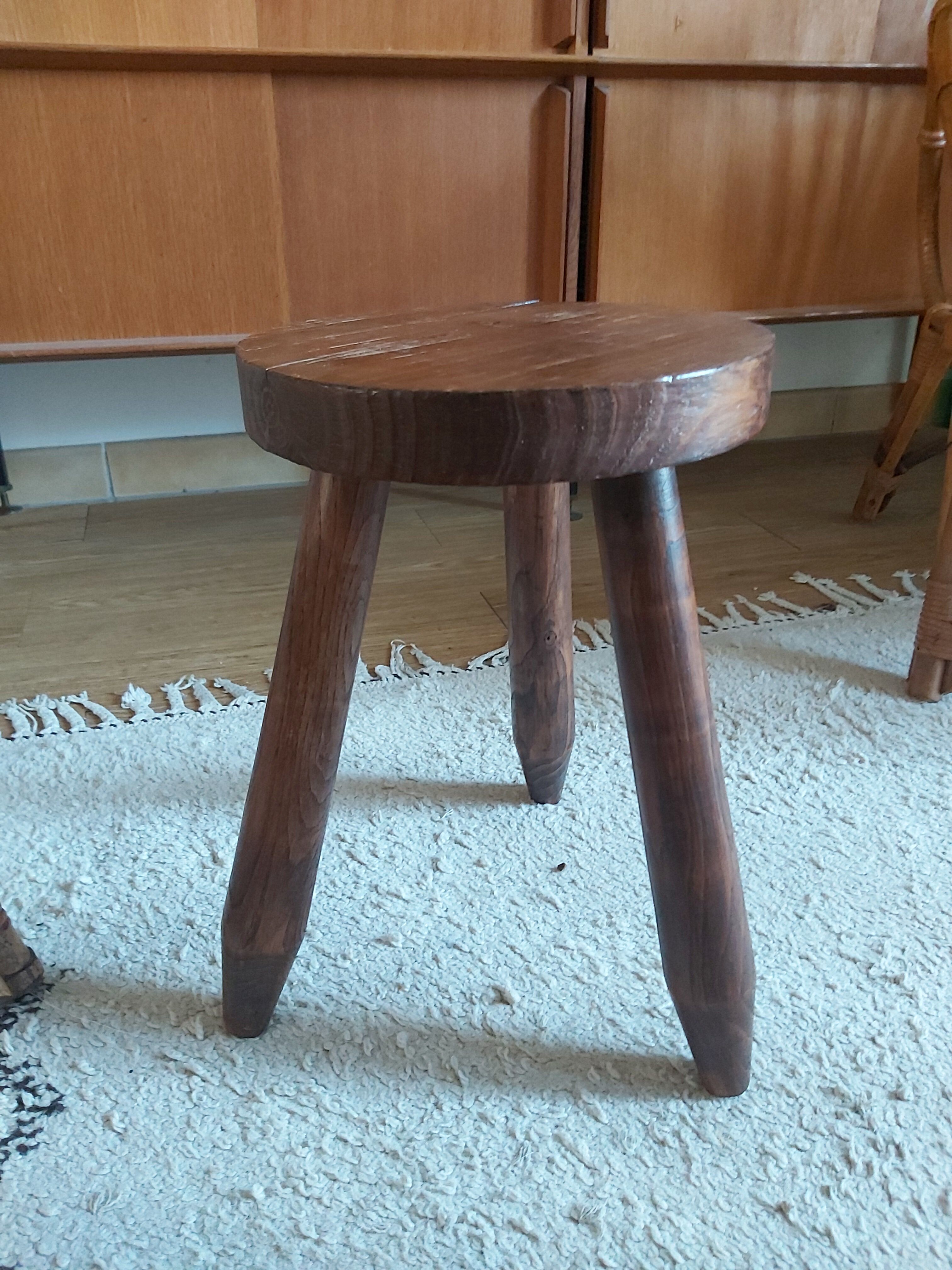Brutalist tripod stool