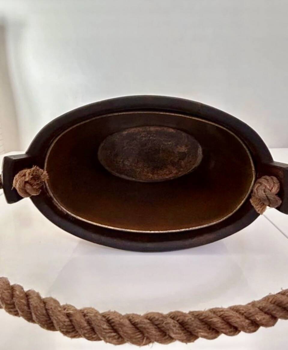 Champagne bucket in oak and copper – Géraud Lafitte, MOF 1933