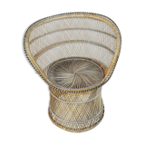 Island-inspired rattan armchair