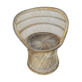 Island-inspired rattan armchair