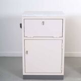 Set industrial cabinets with marble top.