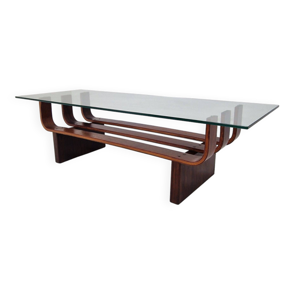 Table basse en teck élégante des années 60 par James Brown pour T.H. Brown, années 1970.