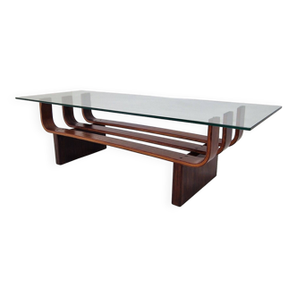 Elegant Mid-Century Teak Coffee Table by James Brown for T.H. Brown 1970's
