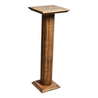 Oak column/stool