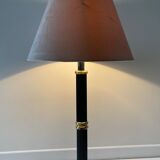 Lampe Le dauphin laiton et velours