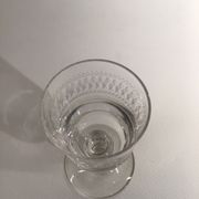 Set of 6 liqueur glasses, engraved, early 20th century