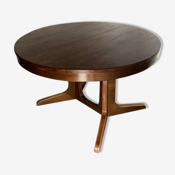 Oval dining table in rio rosewood from the 60s by the baumann house