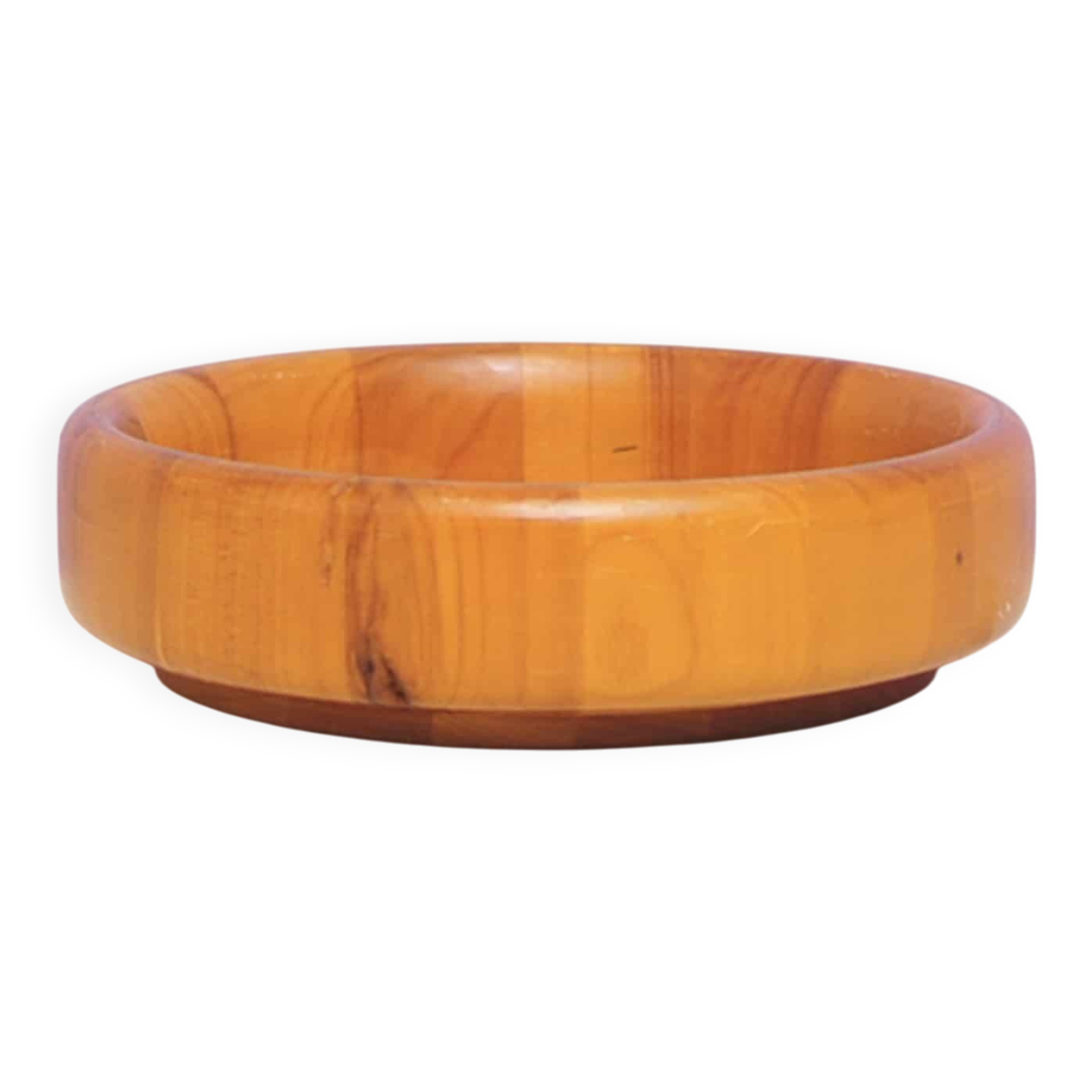 Small round wooden bowl