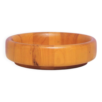 Small round wooden bowl