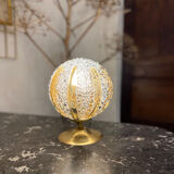 Glass "bubble" globe lamp