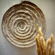 Wicker rattan top for wall decoration