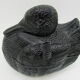 Duck candy box vintage molded glass