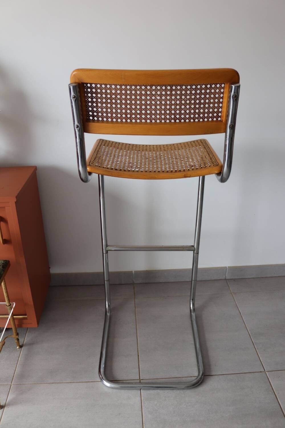 Breuer cane bar stool