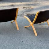 AX chairs attributed to Peter Hvidt & Orla Mölgaard, attributed to Fritz Hasen, 1978, set of 2