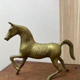 Vintage brass horse