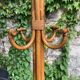 Vintage 1970s rattan parrot coat rack