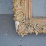 Mirror in gold stucco and glass mercury 91x126cm