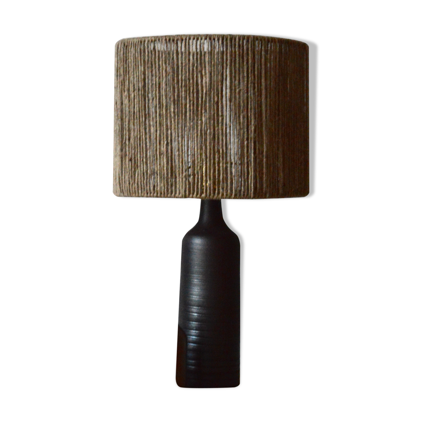 Rope and sandstone lamp