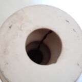 Brown ceramic foot lamp