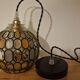 Vintage globe with stained glass effect