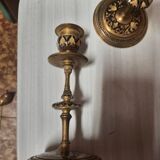 Pair of gilded bronze candlesticks Napoleon III